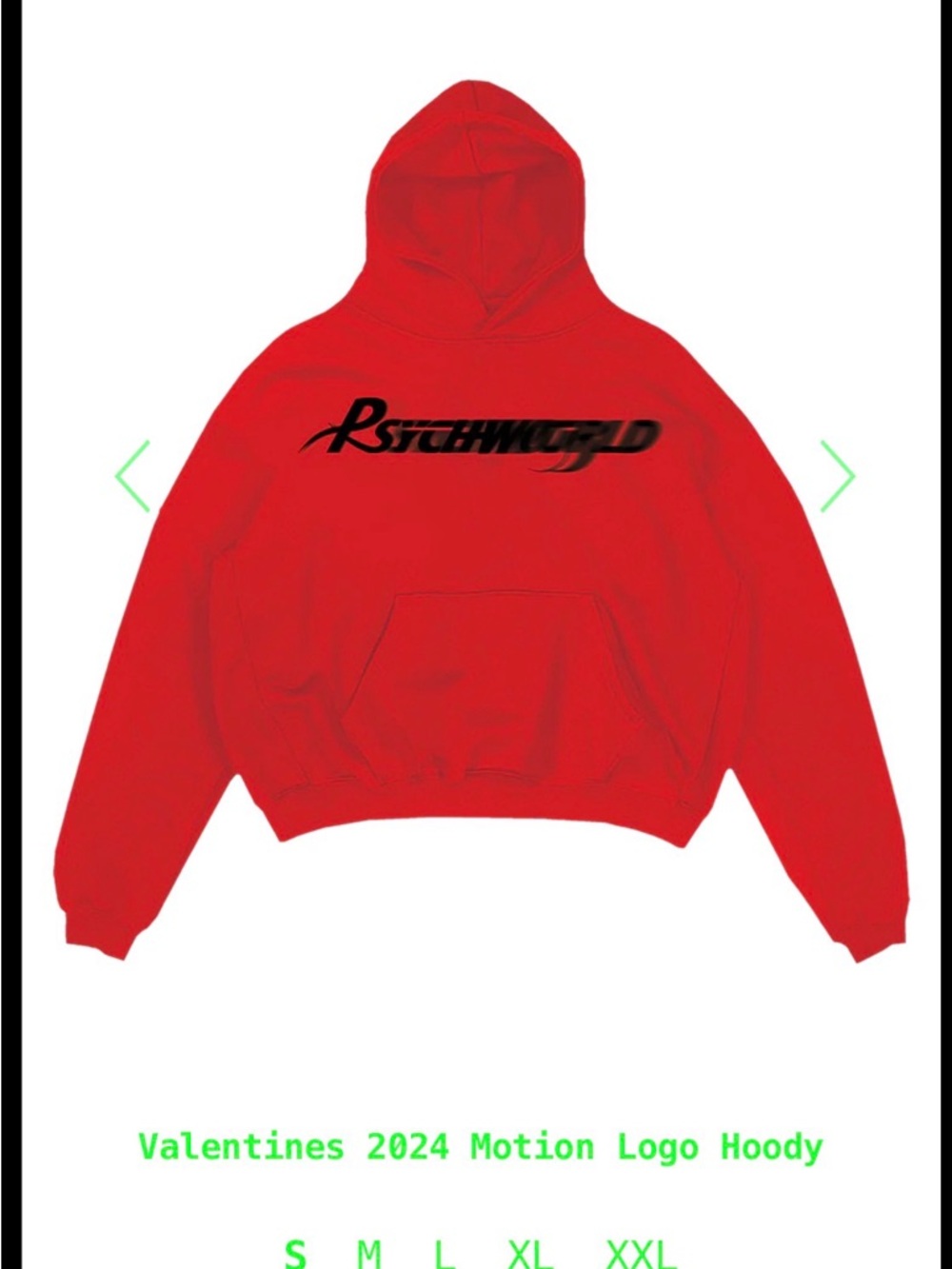 Red Motion Logo Hoodie